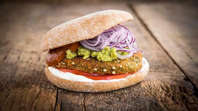 café hamburger bun Ø13cm 35x100g