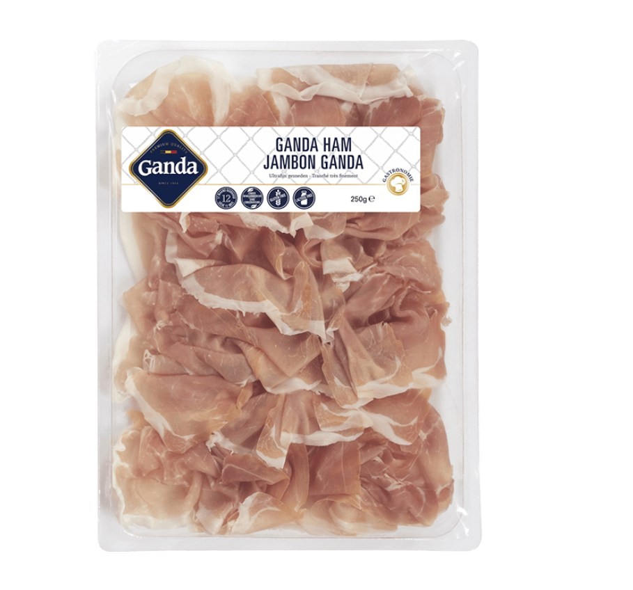 Ganda ham ultrafijn gesneden 250g