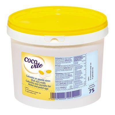Cocovite eieren gekookt gepeld 73st VERS