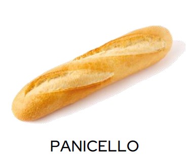 Belgout Half stokbrood wit 120g 26cm  Panicello