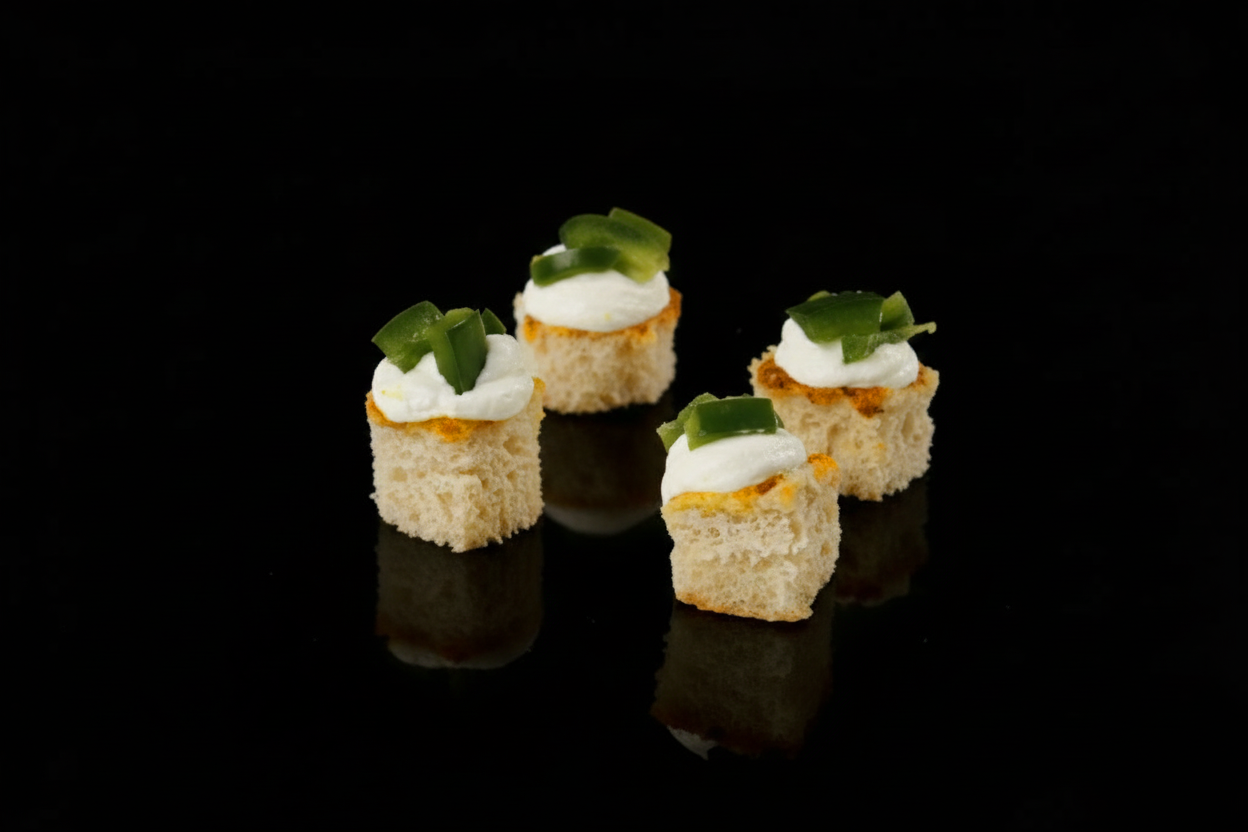 Mini focaccias groene paprika (108 x 10g)