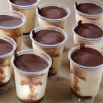 vanille roomijs met chocolade