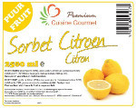 Sorbet Citroen cadi 2.5L Cuisine Gourmet