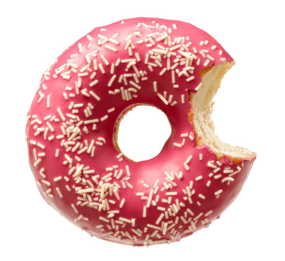 Donut Funfetti aardbei 56g 4840