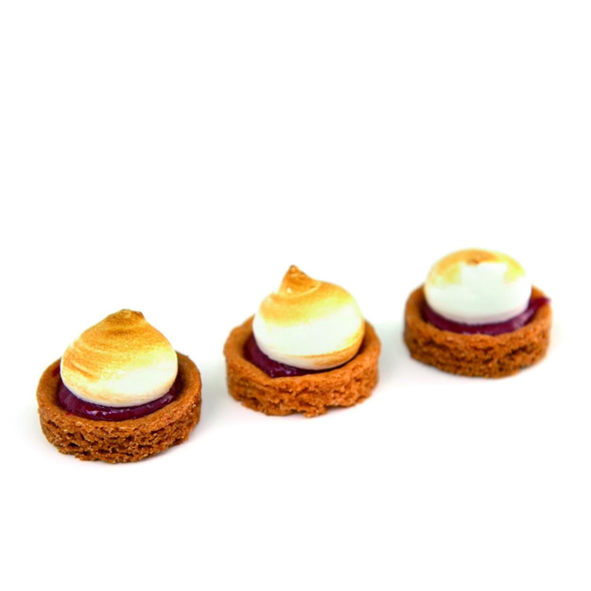 74028 - Mini croute framboise meringue 24 x 28g Mini croute framboise meringue 24 x 28g