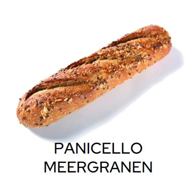 Belgout Half stokbrood meergranen 160gr 27cm Panicello