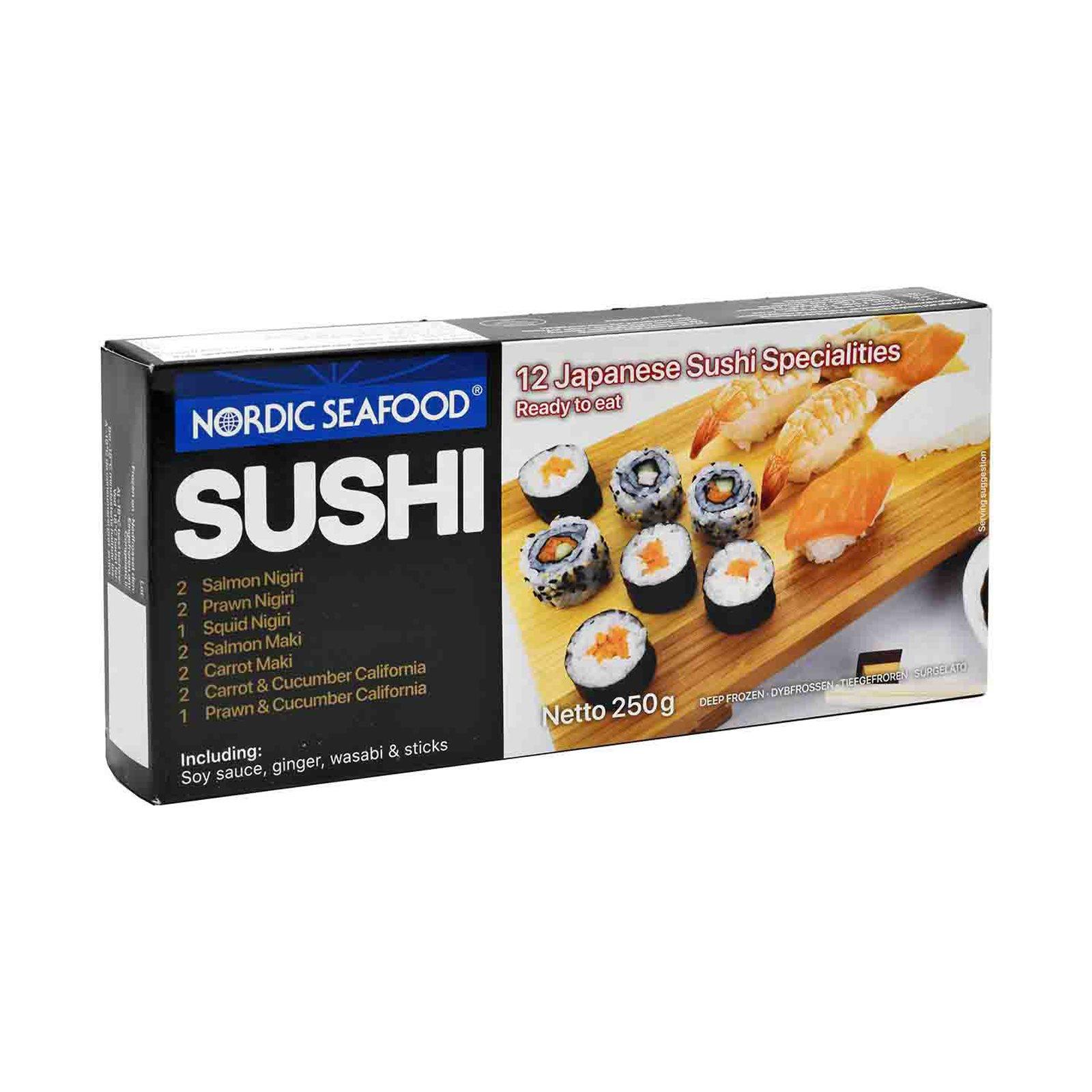 Sushi box 250gr  12st + 3 dressing