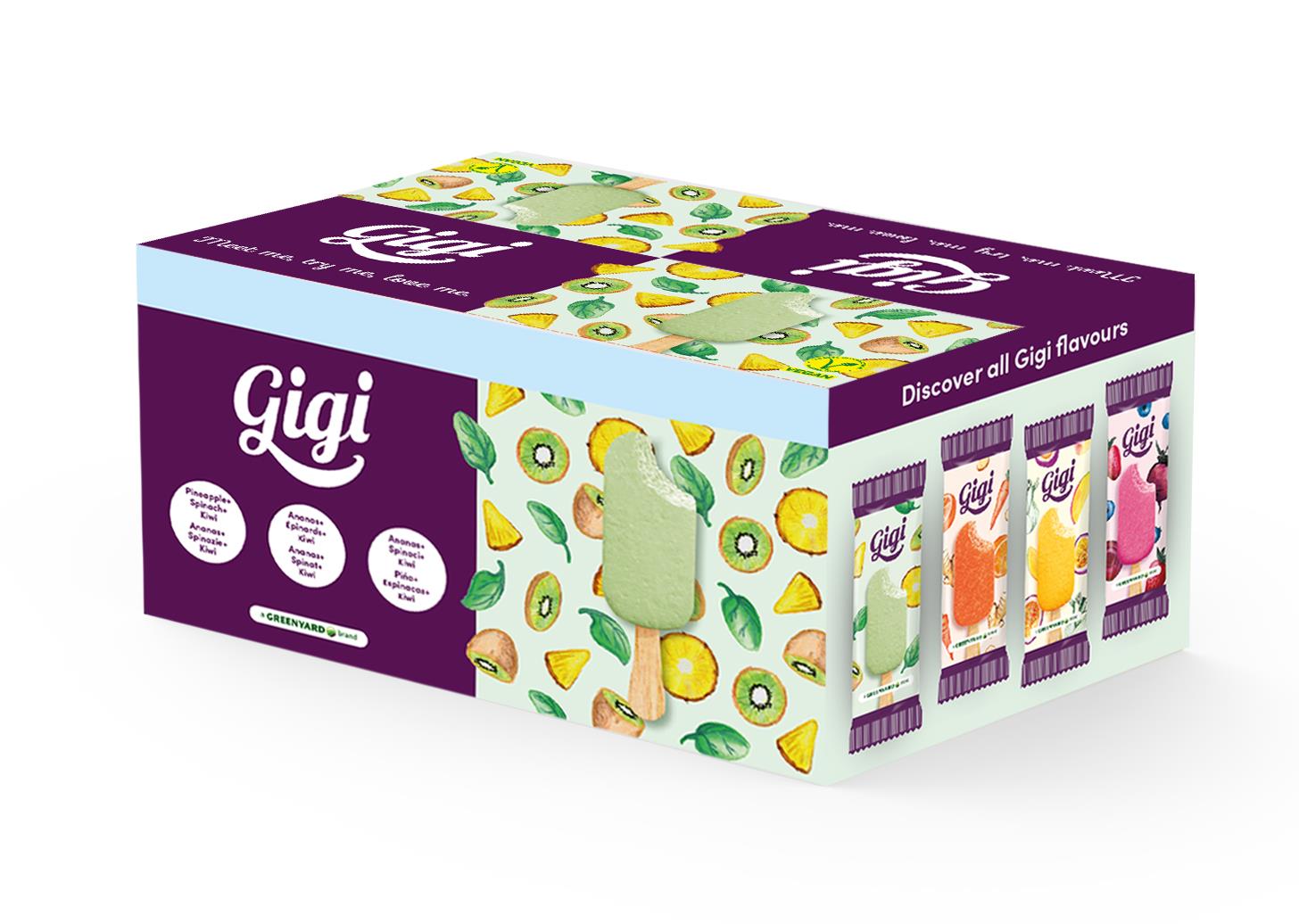 Gigi kiwi ananas spinazie