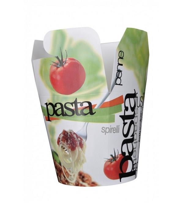 Pastacup 460ml x 300st  Small bedrukt F21